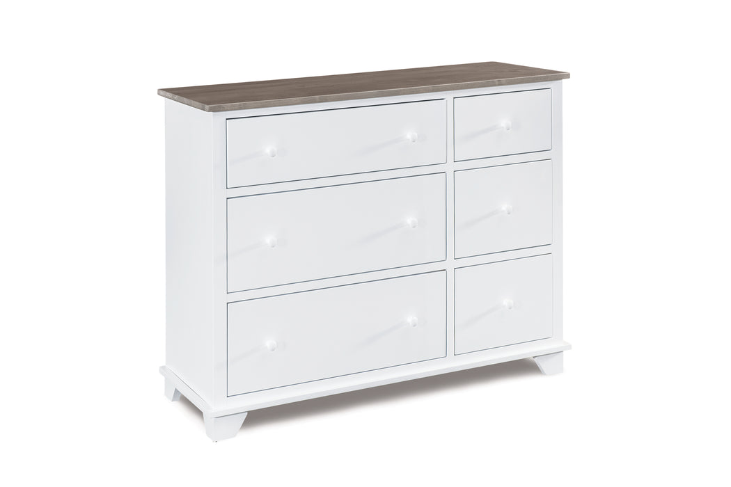 Portland Six Drawer Combo Dresser