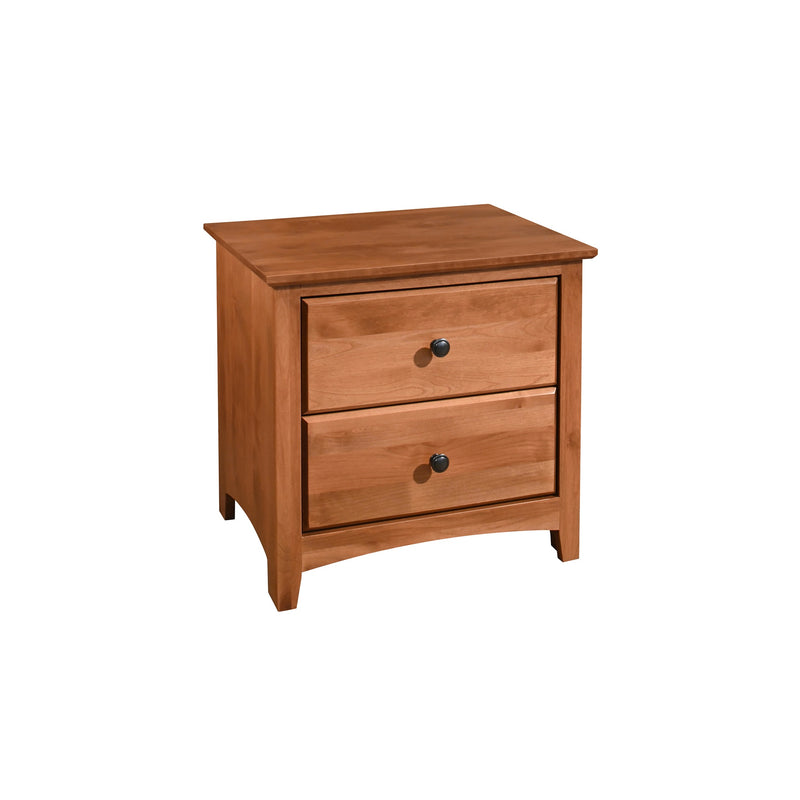 Shaker 2 Drawer Wide Nightstand