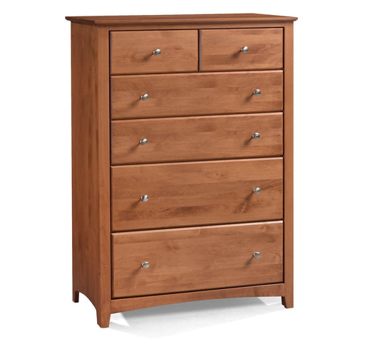 Shaker Six Drawer Wide Chest