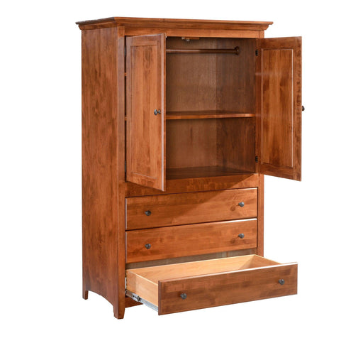 Shaker Alder Armoire interior
