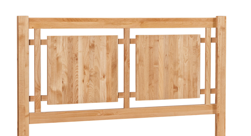 2 West Open Panel Headboard – Solid Wood Elevated Storage Bed