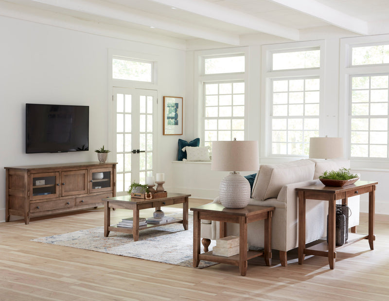 Amish Essentials Maple Narrow End Table