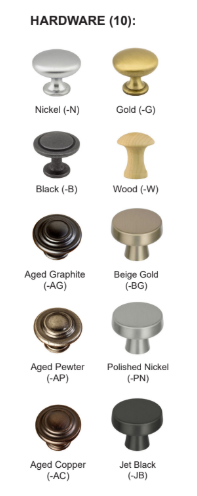 Hardware options - 10 knobs - Barewood
