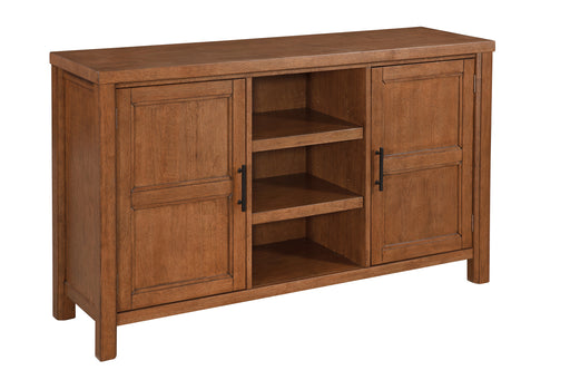 Cora Buffet in Bourbon with two cabinets and an open center - Barewood