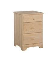 Jamestown Three Drawer Nightstand - Barewood