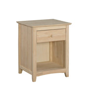Lancaster One Drawer Nightstand - Barewood
