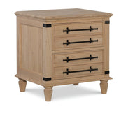 Farmhouse Chic Nightstand - Barewood