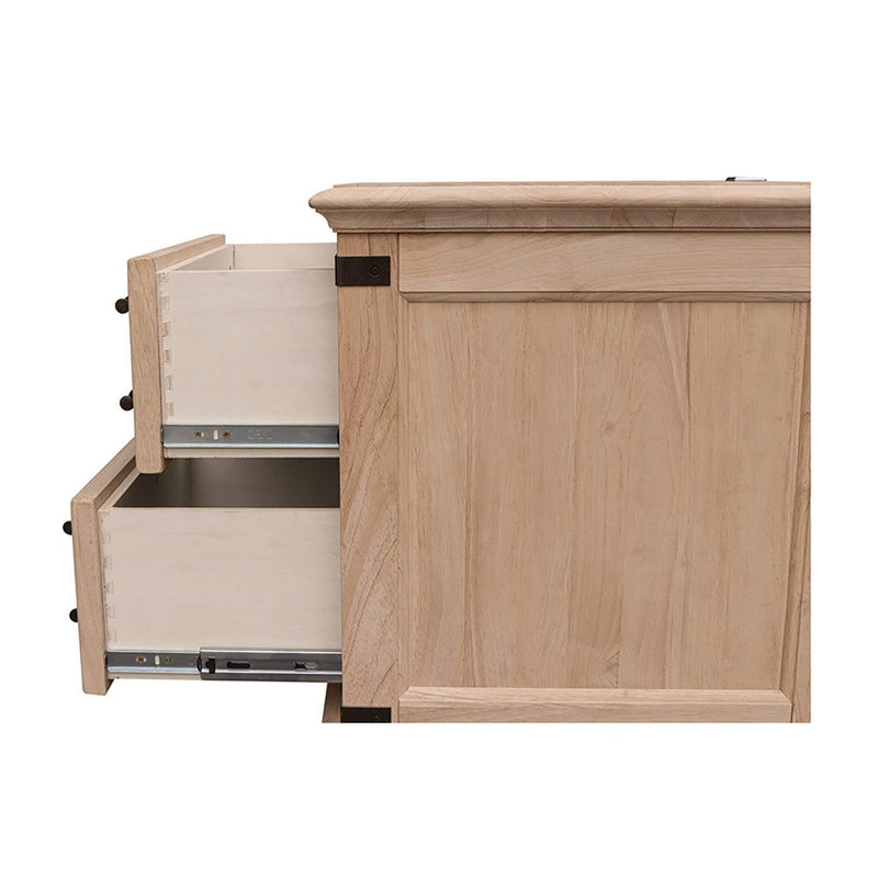 Farmhouse Chic Nightstand - Barewood