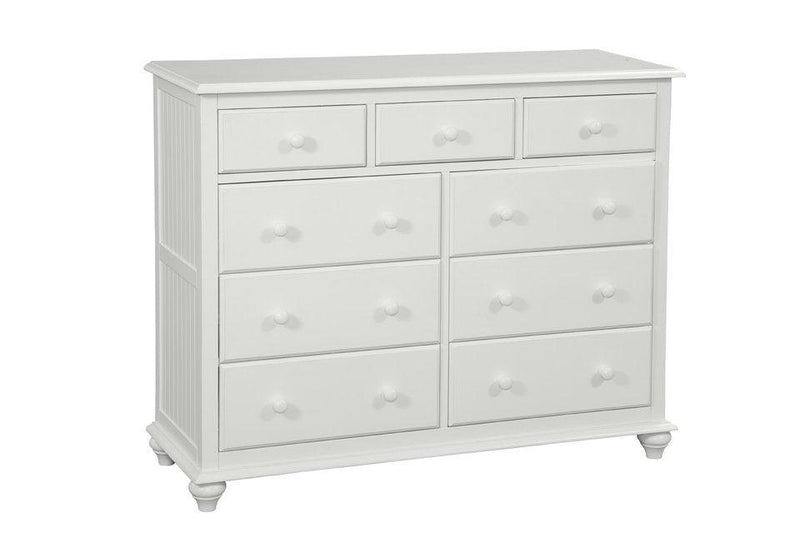 Cottage Nine Drawer Dresser - Barewood