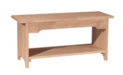 Brookstone Bench - Barewood