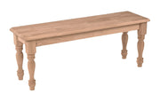 Farmhouse Bench - Barewood