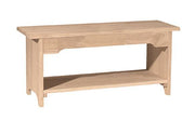 Brookstone Bench - Barewood