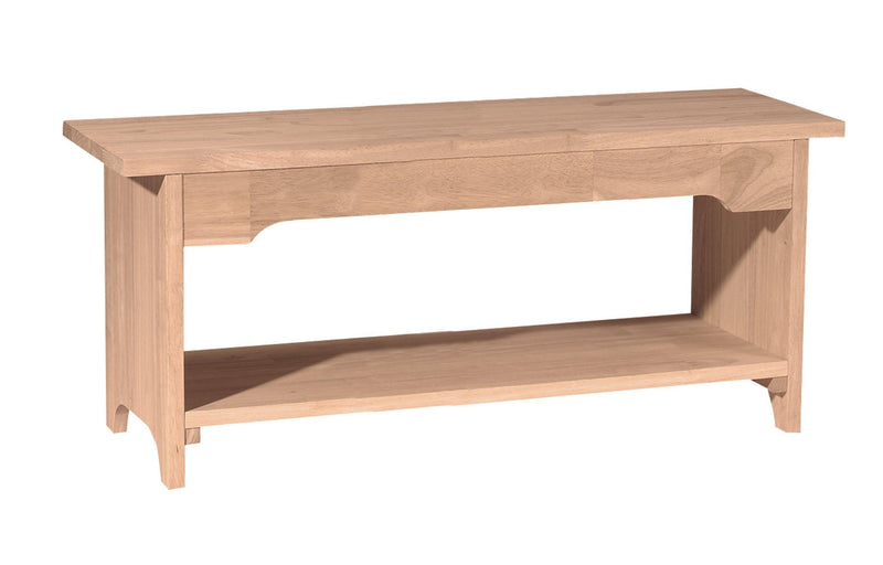 Brookstone Bench - Barewood