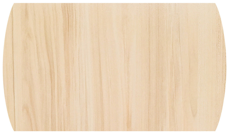 Bow-End table top — top-down shape detail
