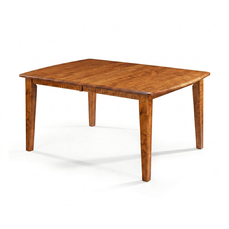 Amish Essentials Counter Height Shaker-Taper Leg Bow-End Dining Table