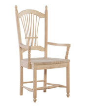 Sheaf Back Arm Chair - Barewood