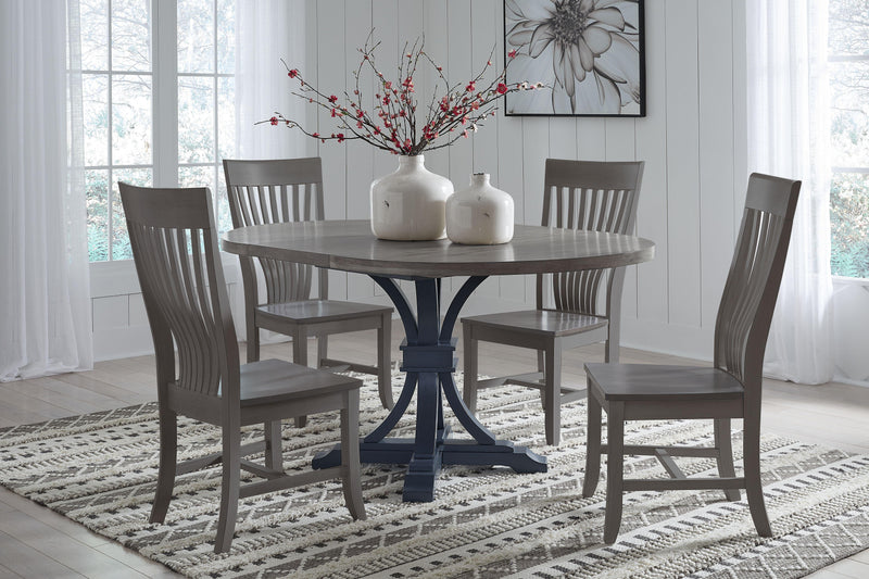 Curated Round Leaf Table - Barewood