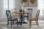 Curated Round Leaf Table - Barewood