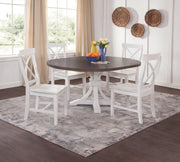Curated Round Leaf Table - Barewood