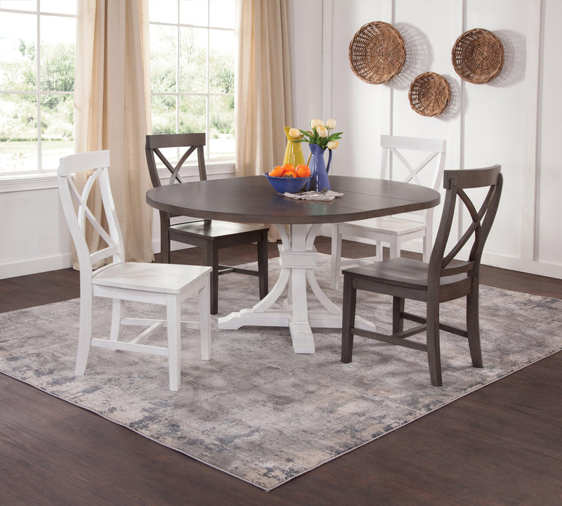 Curated Round Leaf Table - Barewood