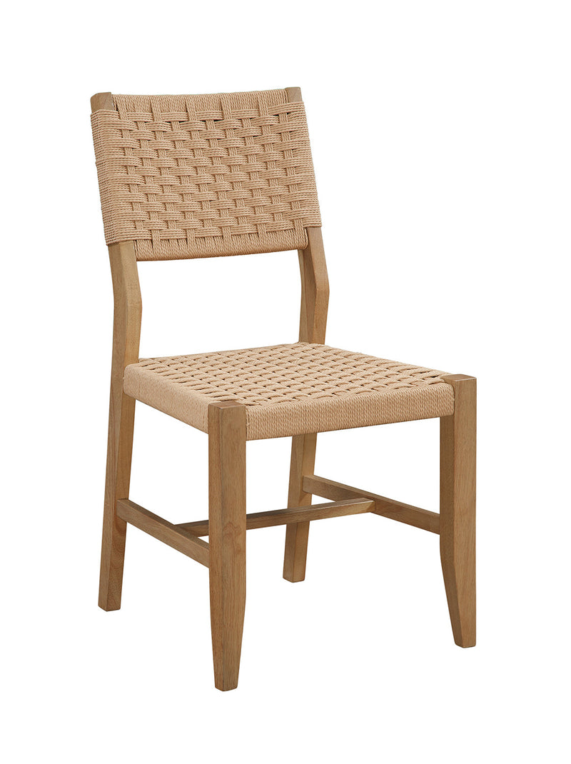 West End Chair in Honey, back view - Barewood