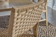 West End Chair woven cord basket weave detail - Barewood