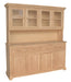 Four-Door Hutch and Buffet - Barewood