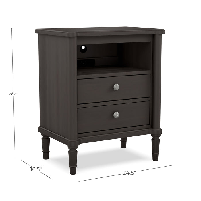 Highbury Two Drawer Nightstand with Pullout Tray