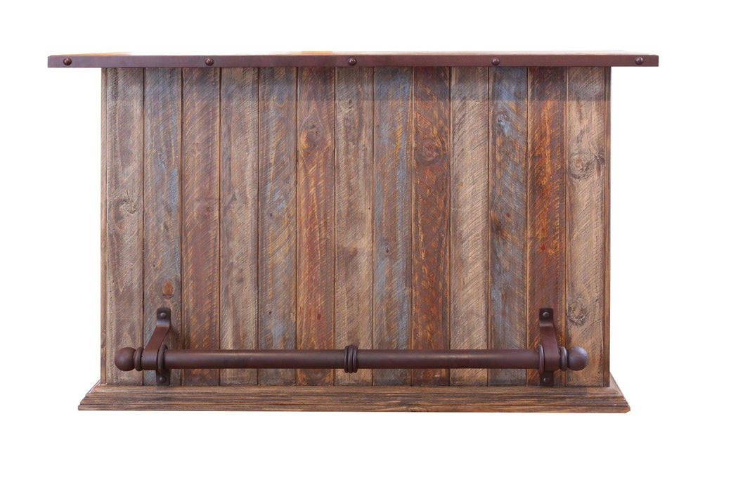 Antique Multicolor Home Bar - Barewood