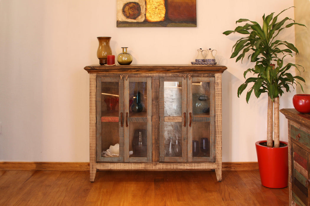 Antique Multicolored Console - Barewood