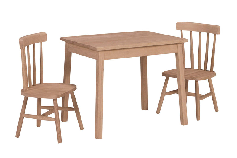 Tot's Table Set - Barewood