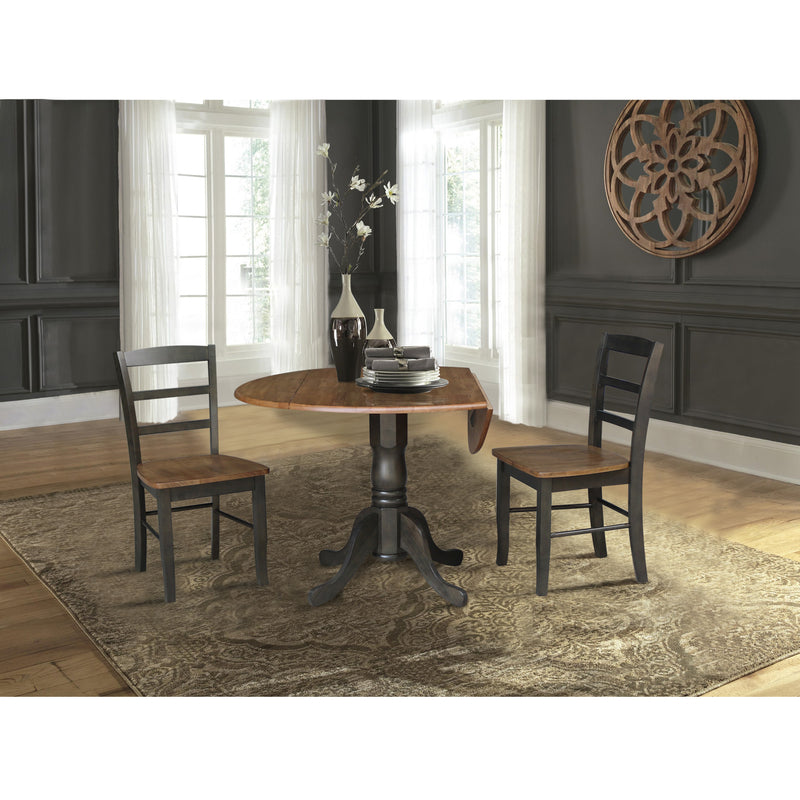 42" Drop-leaf Pedestal Dining Table