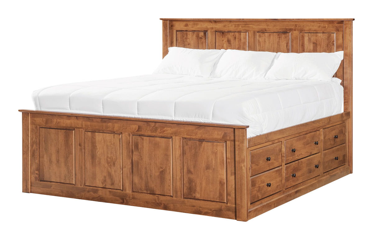 Shaker Raised Panel Chest Bed