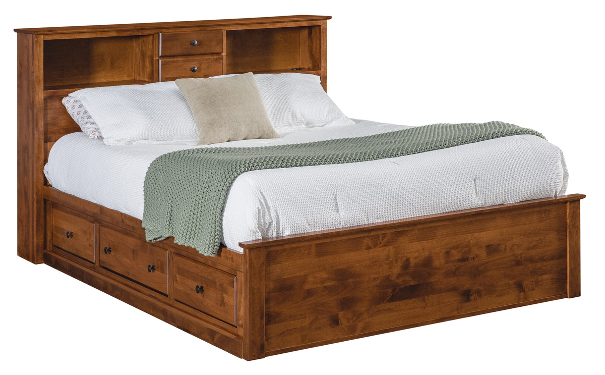 Shaker Bookcase Chest Bed
