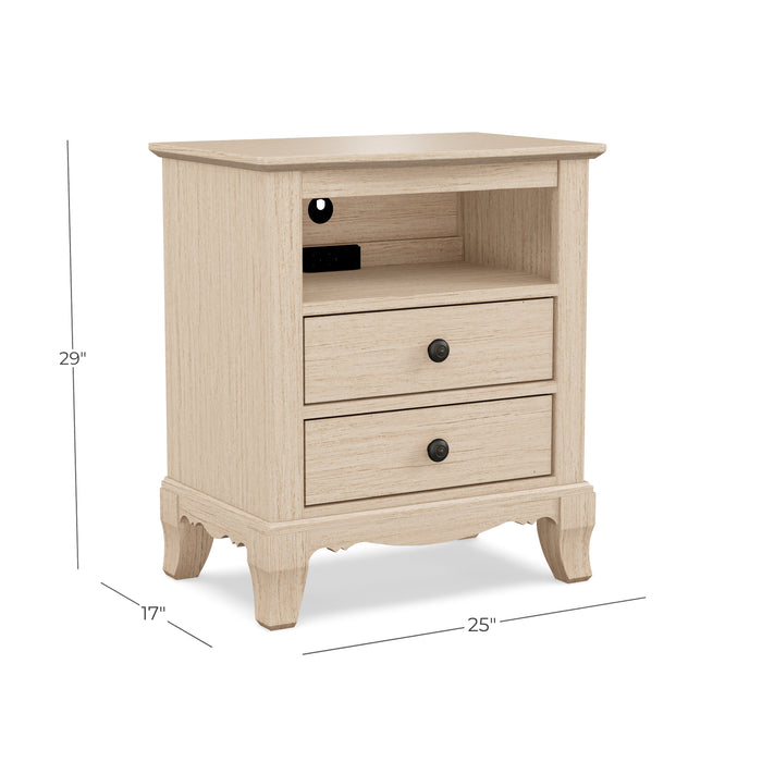 Montelena Two Drawer Nightstand with Pullout Tray