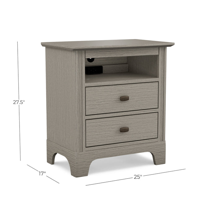 Montgomery Two Drawer Nightstand with Pullout Tray