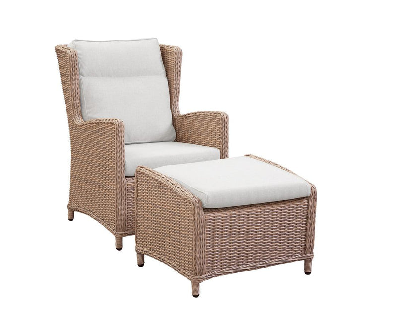 Biscayne Lounge Chair with Footstool