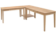 Build-It-Yourself "L" Desk - Barewood