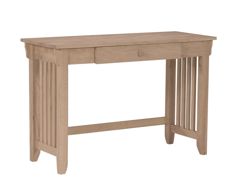Petite Mission Computer Desk - Barewood