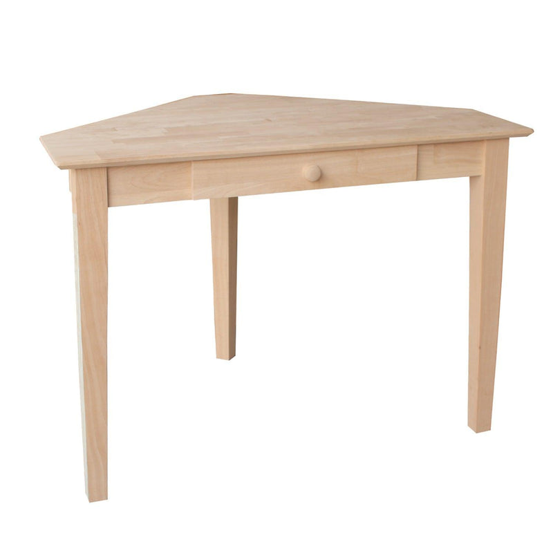 Corner Shaker Desk - Barewood