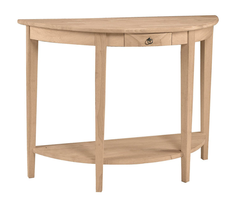 Half Moon Console Table - Barewood