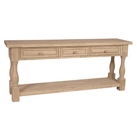 Tuscan Sofa Table - Barewood