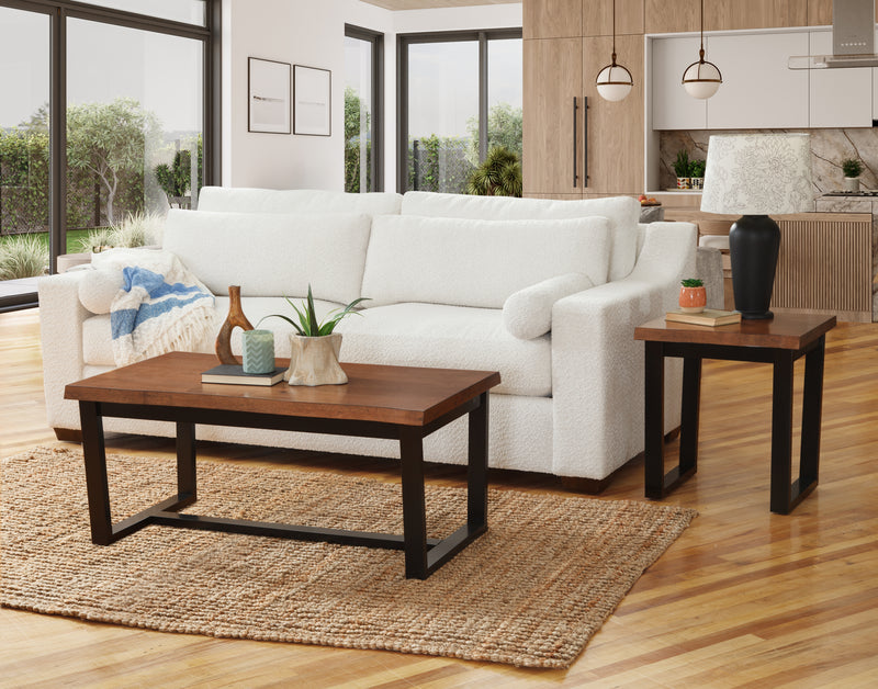 Live Edge Coffee Table – Modern Lines with Rustic Character