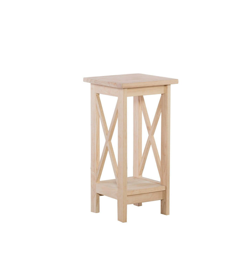 X-Side Plant Stand - Barewood