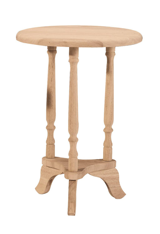 Round Plant Stand - Barewood