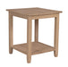 Solano End Table - Barewood