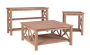 Hampton Square Coffee Table - Barewood
