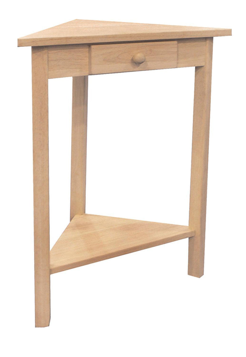 Small Corner Table - Barewood