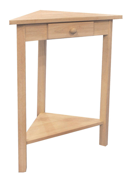 Small Corner Table - Barewood