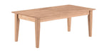 Tall Shaker Coffee Table - Barewood